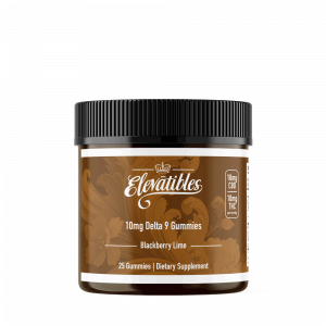 Jar of Elevatibles 10mg Delta-9 Gummies 25 piece