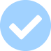 blue checkmark
