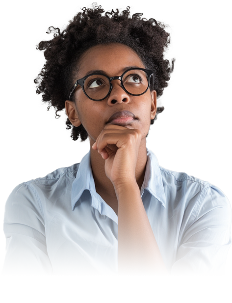 thinking woman