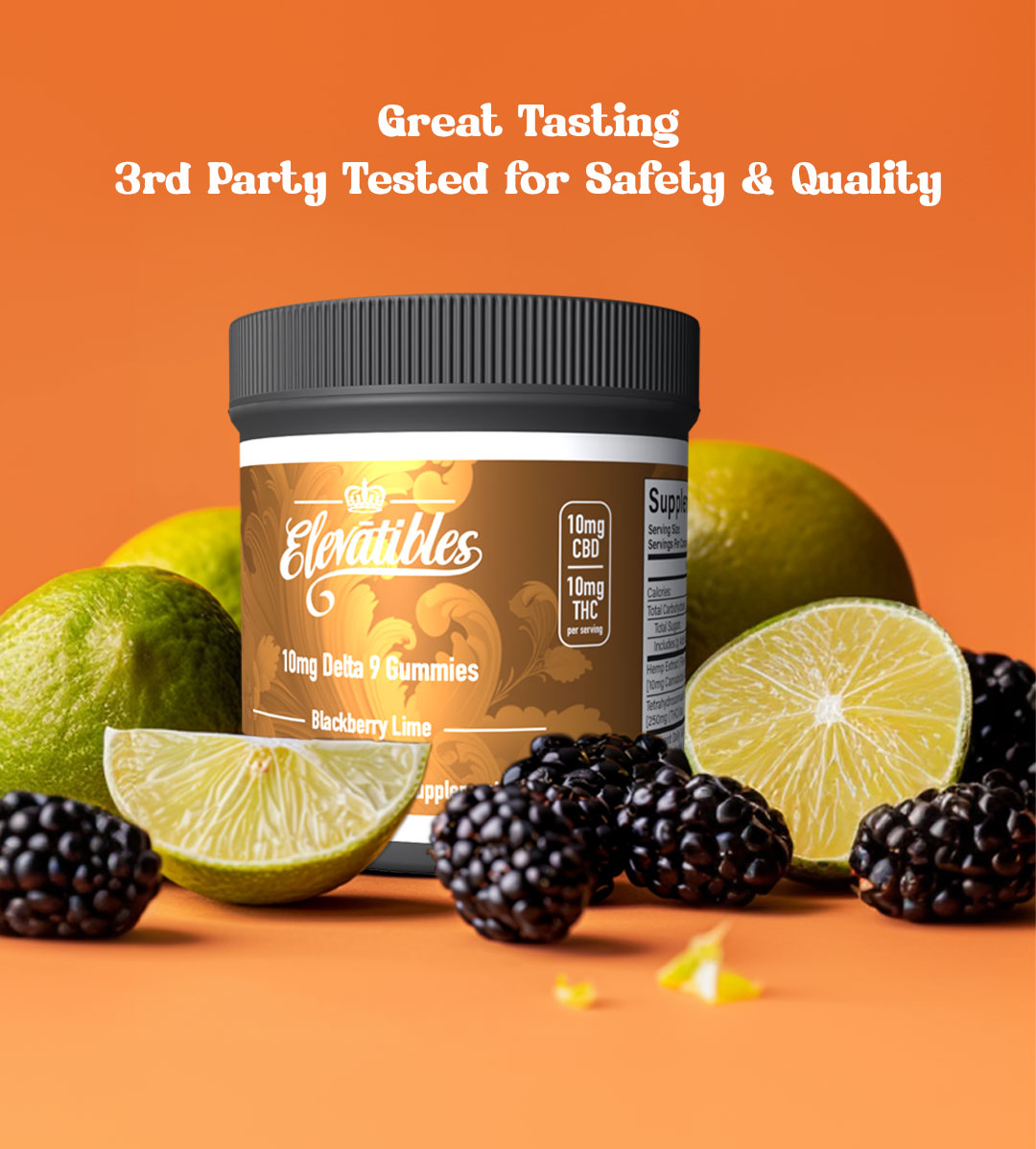 Elevatibles Blackberry Lime Delta-9 Gummies